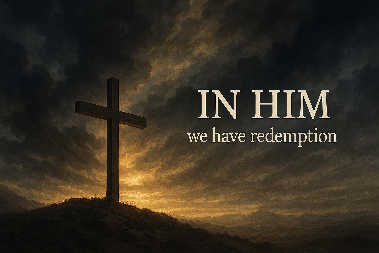 "In Him" not "Through Him"